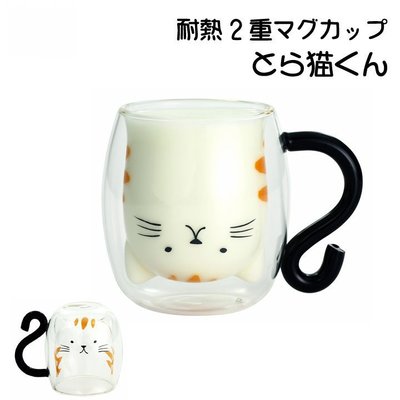 ＊小容容＊日本 Ceramic-ai 耐熱雙層玻璃杯(虎班貓)