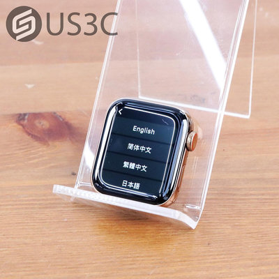 【US3C-板橋店】【一元起標】公司貨 Apple Watch 4 40mm GPS+LTE 金 不鏽鋼金屬錶殼 二手手錶 智慧手錶 蘋果手錶