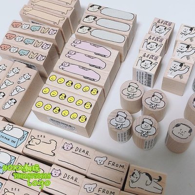 BOxx潮玩~可愛有趣的印章集合 韓國AJASSI印章 手賬裝飾印章 多款圖案選擇
