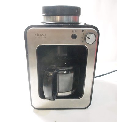 二手,日本siroca 研磨 美式咖啡機/4杯份/型號:STC-408