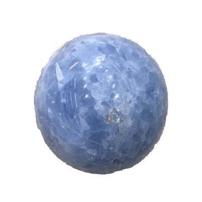 【天然水晶】藍晶石原石 打磨拋光圓球 藍晶石球擺件