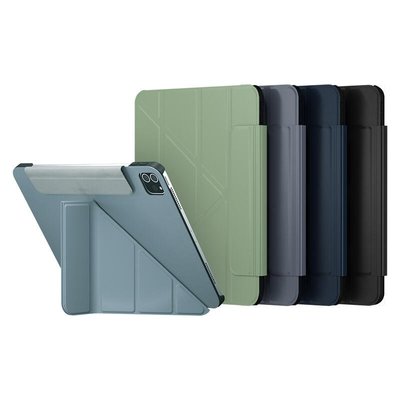 shell++iPad pro(五代) 12.9吋air 4 Origami 全方位支架保護套【Y96】
