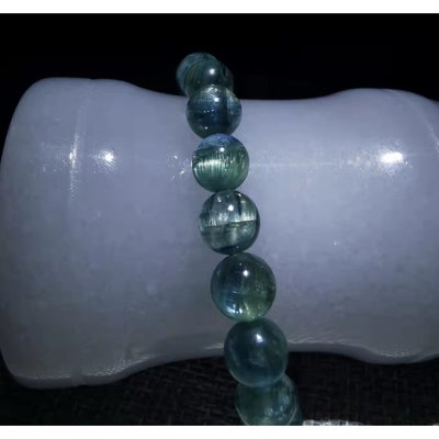 【一物一圖】Natural Green Kyanite Bracelet 8.1mm 天然透綠體藍晶手串欣晴百貨