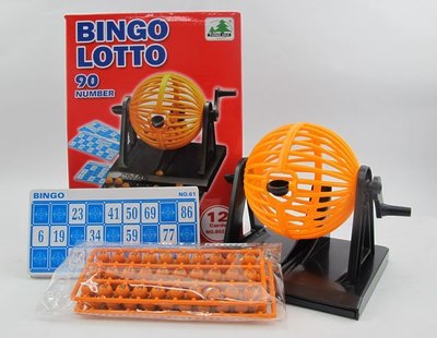 【阿LIN】202200 8021A盒裝90球搖獎機 益智迷你型賓果機 開獎機 手動Bingo 彩票機 抽獎機 樂透機