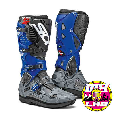 𝕸滑胎實驗室𝖃 Sidi® Crossfire 3 SRS 車靴 越野靴 防摔 藍/灰 越野 滑胎 林道