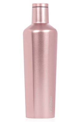 【美國CORKCICLE】Metallic玫瑰金色不鏽鋼保溫瓶470ml不銹鋼水瓶 三層真空保溫瓶 保冷瓶 易口瓶隨行杯