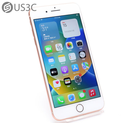 【US3C-台南店】【一元起標】Apple iPhone 8 Plus 64G 5.5吋 金色 RetinaHD顯示器 3D觸控 1200萬像素鏡頭 二手手機