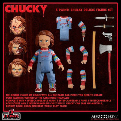(I LOVE樂多) Child’s Play Chucky’s 5point 鬼娃恰吉 角色 公仔 豪華版人偶套組