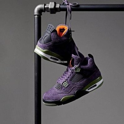 Air Jordan 4 Retro" Canyon Purple" 紫葡萄 麂皮 籃球鞋 AQ9129-500