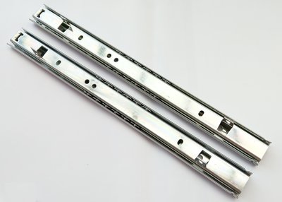 300mm 2截 鋼珠滑軌 抽底 滑軌 抽屜 電腦桌 可配合鐵片