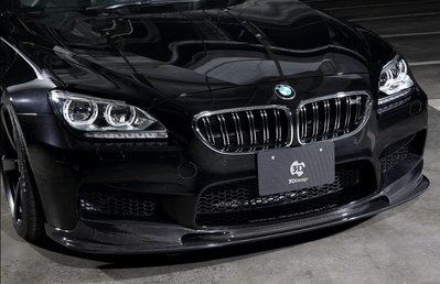 【耀天國際】BMW F06 F12 F13 M6 3D款 抽真空 碳纖維 前下巴
