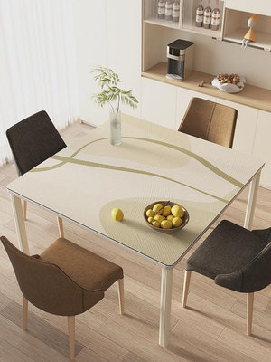 奶油風輕奢高級感正方形餐桌布四方桌麻將桌免洗防油防水茶幾桌墊