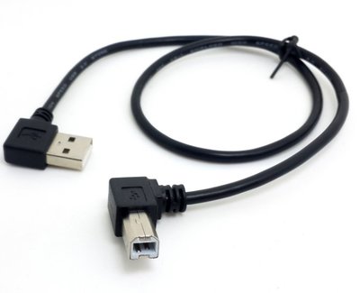 USB2.0 A公對B公 印表機線 掃描器線 外接HDD盒線 事務機線 A公B公90度接頭 U2-032