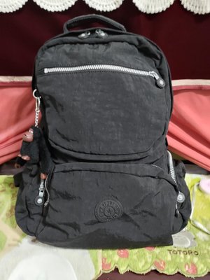 Kipling 黑色 電腦 後背包 筆電包 手提包 旅行包 尼龍後背包 1000