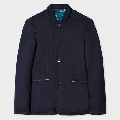Paul Smith Navy Down-Filled Tailored Jacket 深藍羽絨鋪棉西裝外套 義大利製