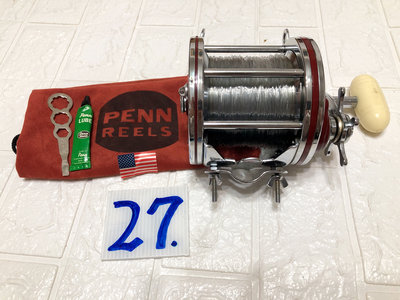 采潔 日本二手外匯精品釣具 美國製 PENN REELS 114-H型 二手釣具釣竿 捲線器 富士輪 編號 G27
