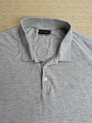 Emporio Armani 灰色短袖Polo衫