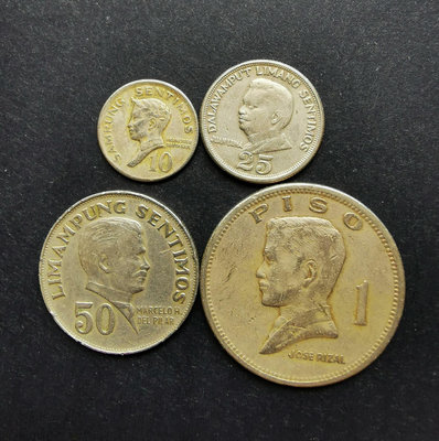 【二手】 菲律賓1972年4銅鎳套幣56 紀念幣 硬幣 錢幣【經典錢幣】