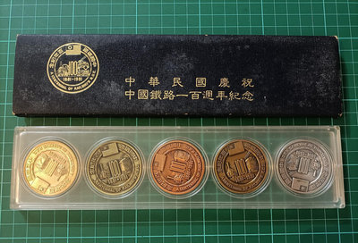 台鐵1 慶祝中國鐵路100週年紀念銅章 品相全新 實物如圖（限量發行1萬套）