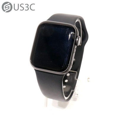【US3C-青海店】【一元起標】台灣公司貨 Apple Watch SE 40MM GPS A2351 太空灰鋁金屬錶殼 黑色運動錶帶 二手智慧手錶