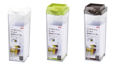 日本製 PEARL 可橫放 方型冷水壺 1800ml 冷水瓶