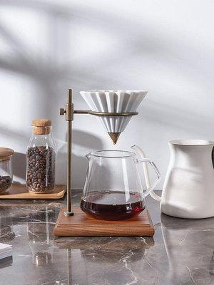 【熱賣下殺價】咖啡機配件KINTO 日本 手沖咖啡支架 復古黃銅過濾架 套裝 金屬濾網 濾杯 壺
