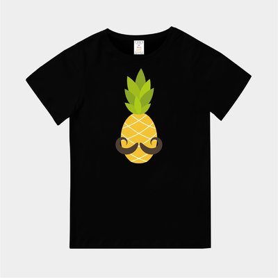 T365 MIT 親子裝 T恤 童裝 T-shirt 短T 水果 FRUIT 鳳梨 PINEAPPLE 鬍子 八字鬍