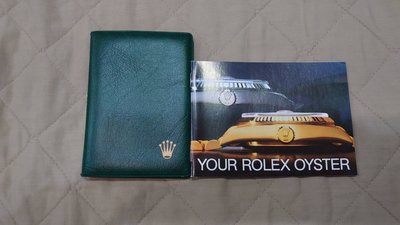 ROLEX 勞力士 1987年 原裝 老配件 老保單套 保單夾 年曆卡夾 87年手冊說明書 實物拍照如圖