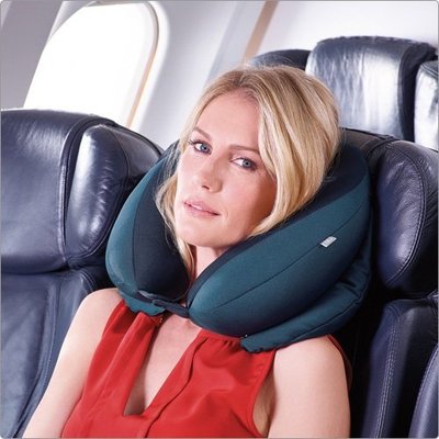 go travel 枕脖子u型枕旅行枕頭護頸枕u形微粒子頸部靠枕午睡飛機-好鄰居百貨