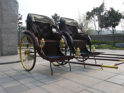 仿古人力黃包車三輪復古老上海黃包車雙人婚慶可拉客觀光舞台道具