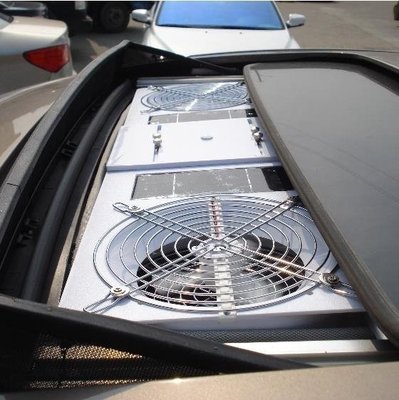 汽車排氣扇 車載天窗汽車風扇太陽能降溫器排風扇太陽擋車腮排氣換氣扇遮陽擋XDY超夯 正品 活動 優惠