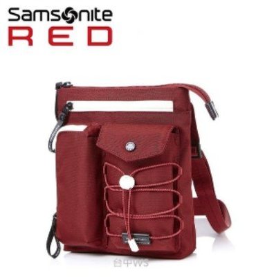 全新現貨 百貨專櫃Samsonite(美國旅行者) Red MIRRE HD9 流行單肩包 斜背包 休閒側背包