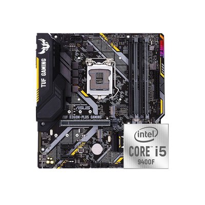 現貨熱銷-Intel/英特爾 酷睿i5 9400F配華碩B360M-PLUS主板CPU套裝電競套餐爆款