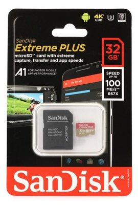 Sandisk Extreme A1 microSDHC UHS-I 32GB 記憶卡
