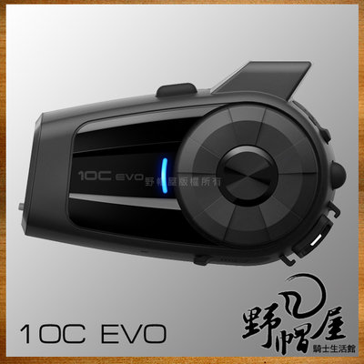 《野帽屋》美國 SENA 10C EVO 藍牙耳機 行車紀錄器 語音指令 多人對講 1.6公里 4K畫質