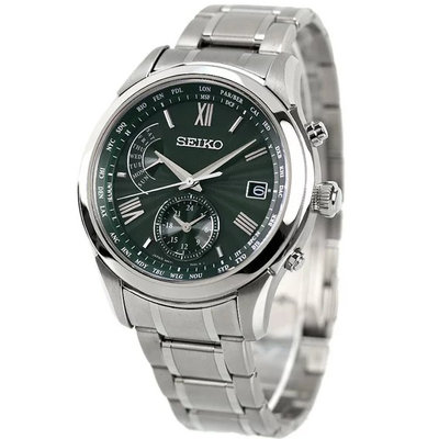 預購 SEIKO SAGA307 BRIGHTZ 精工錶 手錶 42mm 綠面盤 電波錶 鋼錶帶 男錶女錶