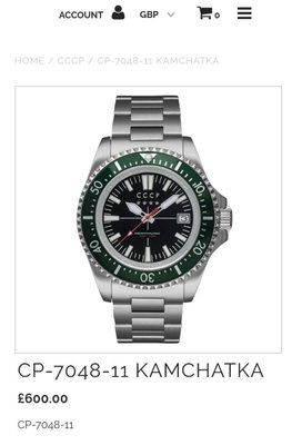 Cccp KAMCHATKA cp-7408-11 蘇聯 綠水鬼 機械錶 潛水錶