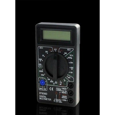DT-830D 有聲進階版 袖珍型數字萬用表 通斷蜂鳴 電子式三用電錶 數位式三用電表 簡易型測電工具
