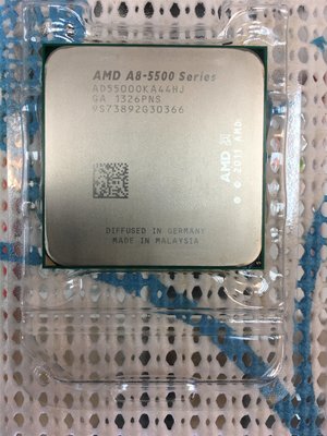 二手良品AMD A8 5500CPU 型號:AD5500OKA44HJ 腳位FM2 C292