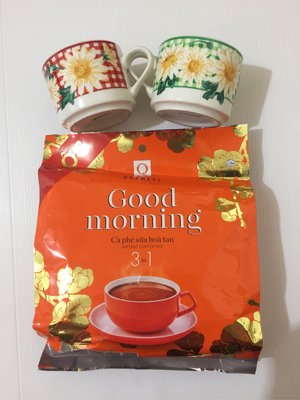 越南進口Q牌good morning 三合一速溶香濃咖啡。（20gX24小包，480/g）現貨商品。