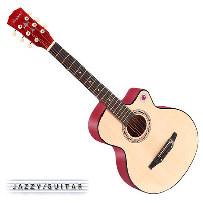 【台灣Jazzy】入門初學最佳入手，38吋民謠吉他，贈全配件，木吉他，吉他加贈液晶調音器