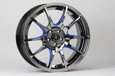 全新鋁圈 wheel DG047A 17吋鋁圈 5/108 HB+洗溝藍