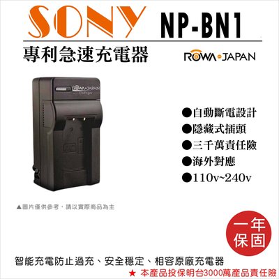 全新現貨@樂華 Sony NP-BN1 快速充電器 NPBN1 壁充式座充 1年保固TX7 W330 TX5 TX9索尼