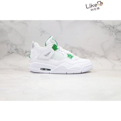 【正品】Nike Air Jordan 4 Metallic Aj4 白綠 籃球鞋 男女 Ct8527-113