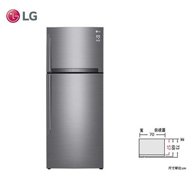 LG WiFi直驅變頻雙門冰箱 GI-HL450SV 438L 原廠保固