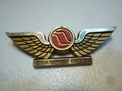 190130~NORTHWEST ORIENT西北航空公司~空服員~適用(本項目一律免運費)紀念章