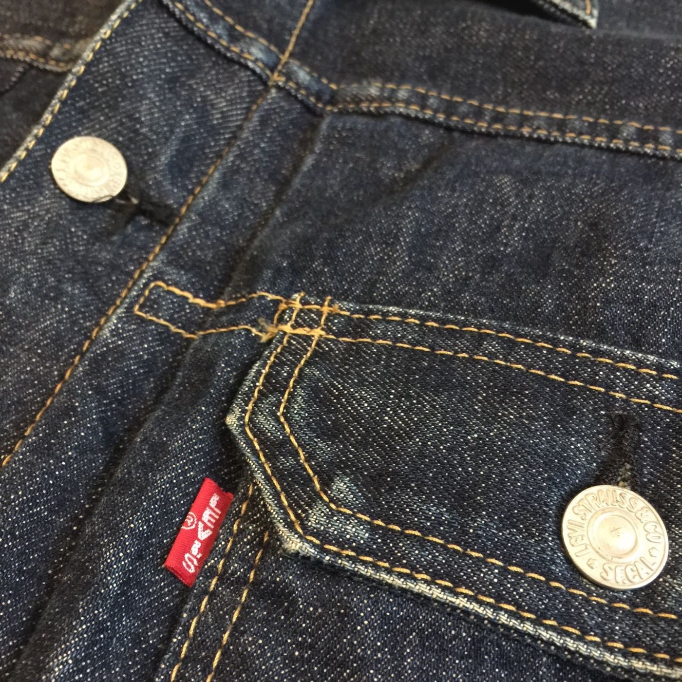 日本製LEVIS 507 牛仔外套赤耳Big E 復刻大E 余文樂LVC 古著復古洗