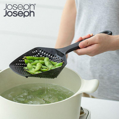 英國Joseph Joseph漏勺家用長柄過濾勺廚房撈面勺瀝水漏鏟~定金