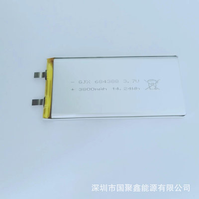 聚合物鋰電池定制產品684388可充電鋰電池3800MAH 3.7V鋰電池