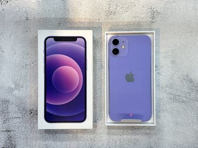 🌚 福利二手機 iPhone 12 128G 紫色 台灣貨 88％